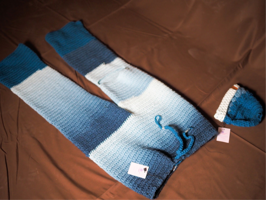 Ombre pants & hat set